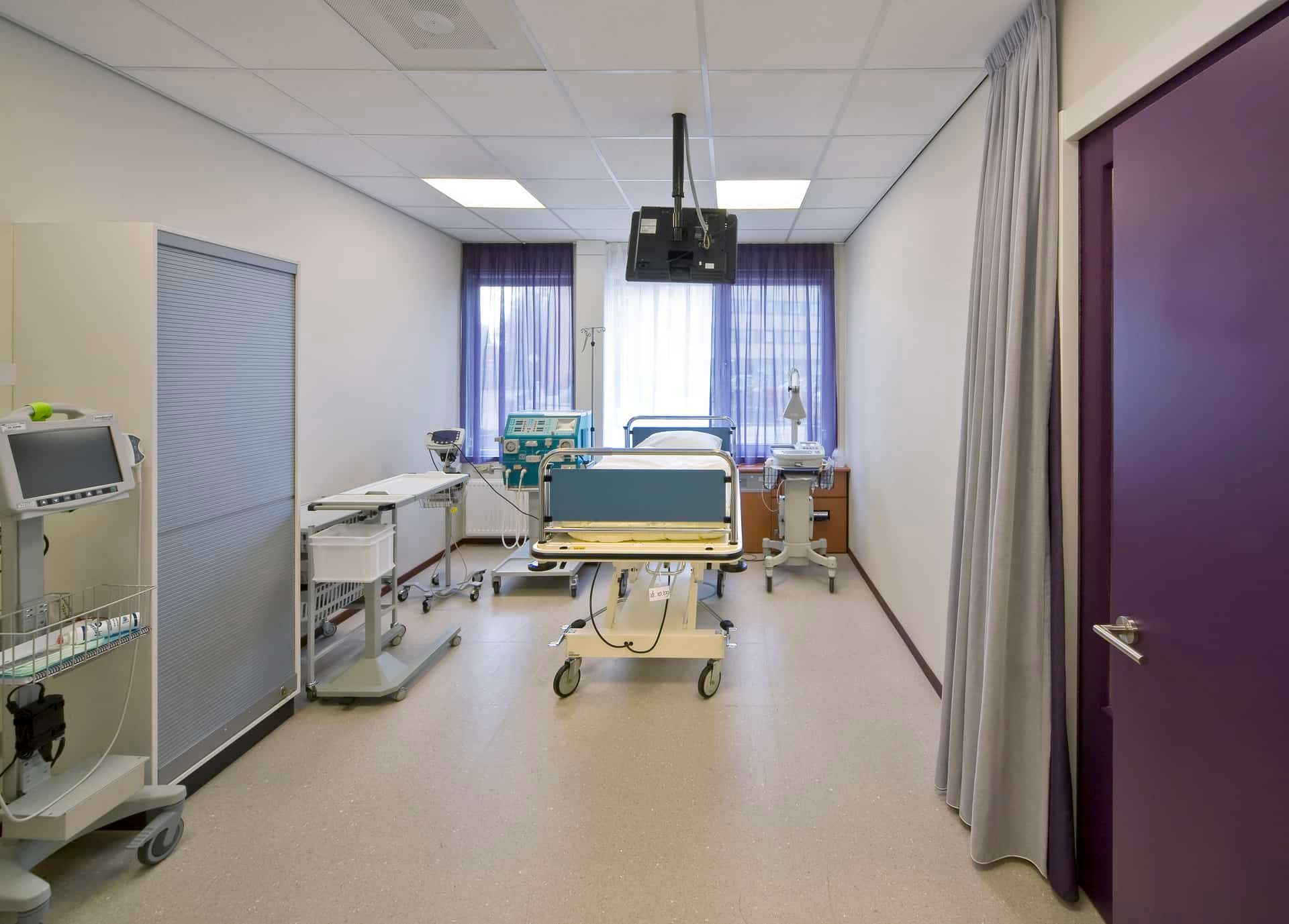 De behandelkamer van het hemodialysecentrum te Meppel