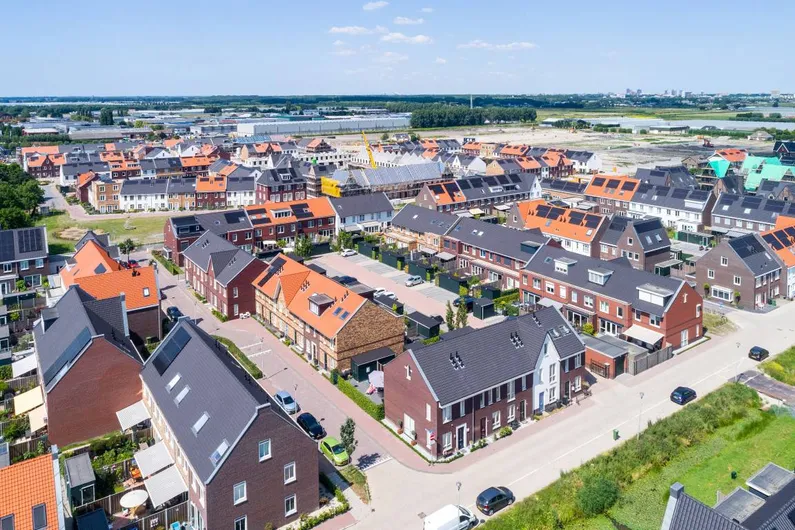 Allemaal huizen van bovenaf gemaakt